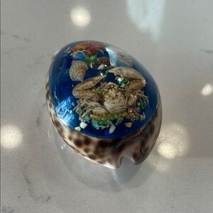 Ocean-Themed Resin Paperweight